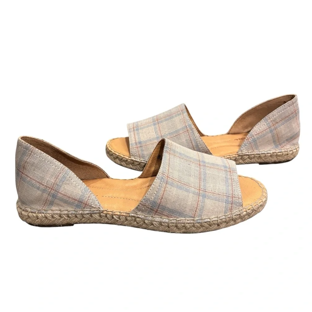 BORN Women's Espadrille Plaid Seak Sandal 10